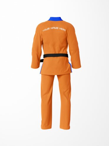 Premium Custom NameLogo Orange Brazilian Jiu Jitsu Gi (Bjj Gi)