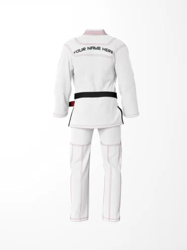 Premium Custom NameLogo White Brazilian Jiu Jitsu Gi (Bjj Gi)