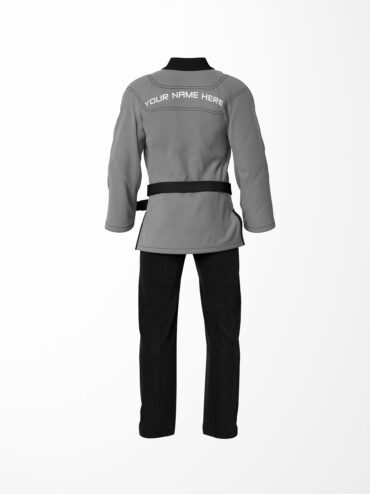Premium Custom Name/Logo Grey Brazilian Jiu Jitsu Gi (Bjj Gi)