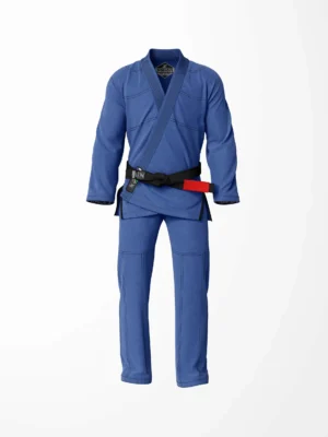Zeprum Standard Blue With Black Thread Brazilian Jiu Jitsu Gi (Bjj Gi)