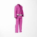 Zeprum Standard Pink With Black Thread Brazilian Jiu Jitsu Gi (Bjj Gi)