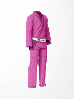 Zeprum Standard Pink With Black Thread Brazilian Jiu Jitsu Gi (Bjj Gi)