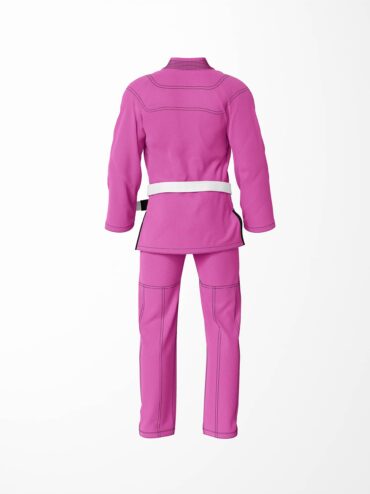 Zeprum Standard Pink With Black Thread Brazilian Jiu Jitsu Gi (Bjj Gi)