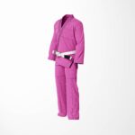 Zeprum Standard Pink With Black Thread Brazilian Jiu Jitsu Gi (Bjj Gi)