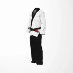 Zeprum Standard White With Black Thread Brazilian Jiu Jitsu Gi (Bjj Gi)