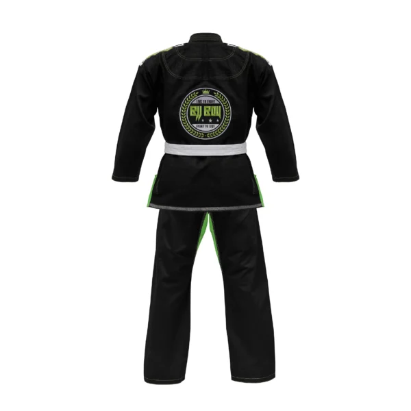 Zeprum Premium Brazilian Jiu Jitsu Gi (Bjj Gi) Black With Green
