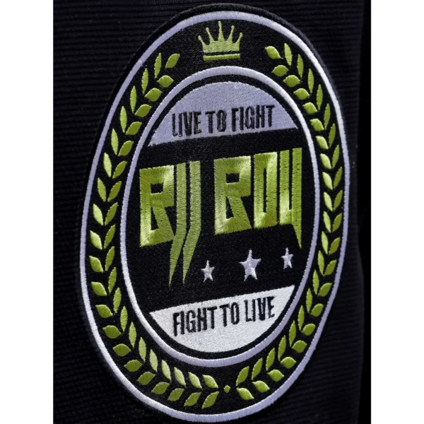 Zeprum Premium Brazilian Jiu Jitsu Gi (Bjj Gi) Black With Green