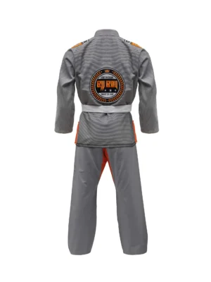 Zeprum Premium Brazilian Jiu Jitsu Gi (Bjj Gi) Grey With Orange