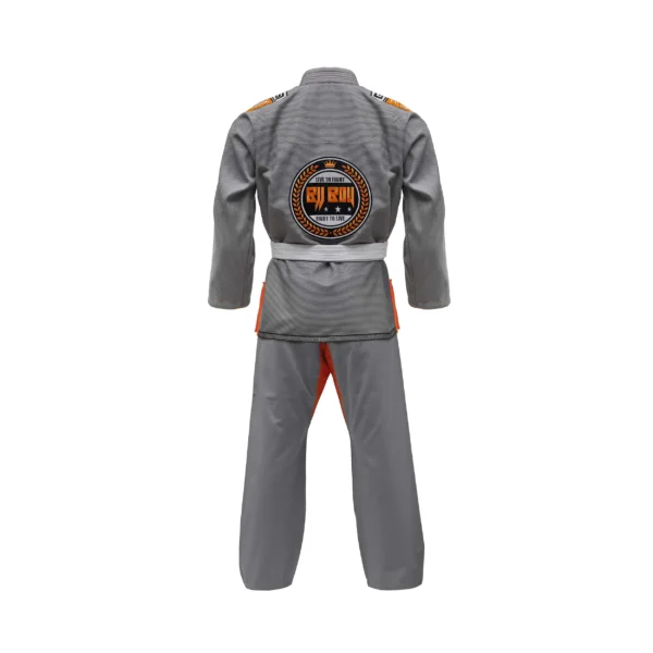 Zeprum Premium Brazilian Jiu Jitsu Gi (Bjj Gi) Grey With Orange