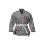 Zeprum Premium Brazilian Jiu Jitsu Gi (Bjj Gi) Grey With Orange
