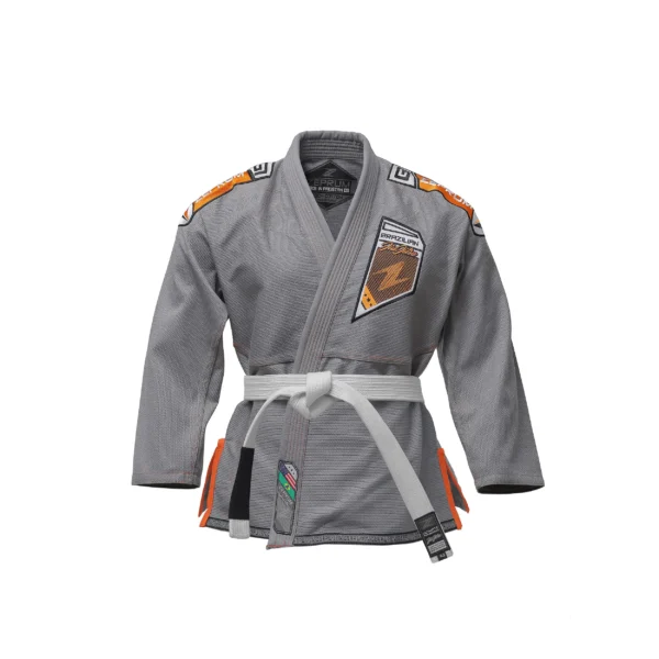 Zeprum Premium Brazilian Jiu Jitsu Gi (Bjj Gi) Grey With Orange