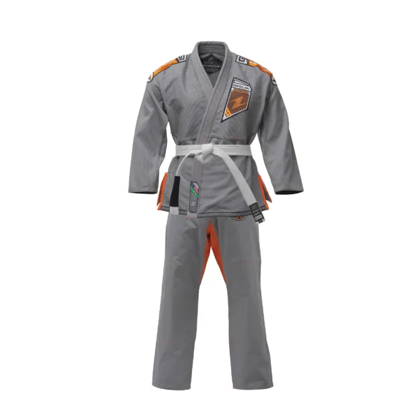 Zeprum Premium Brazilian Jiu Jitsu Gi (Bjj Gi) Grey With Orange