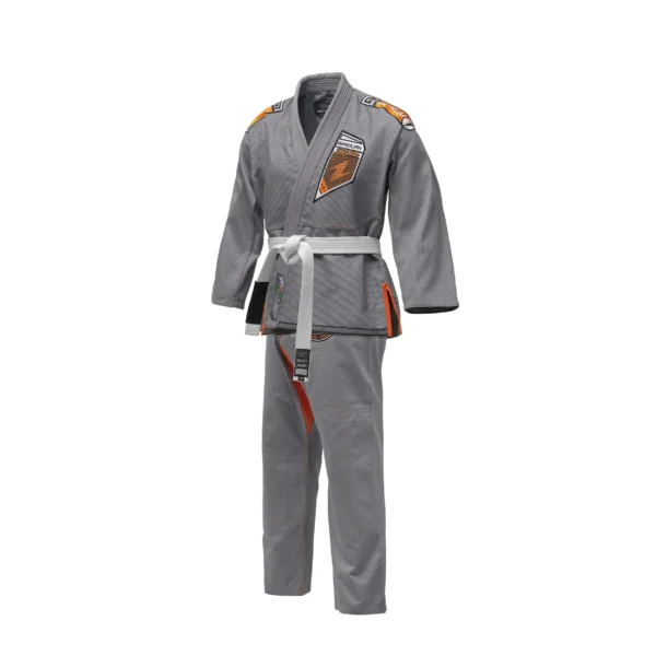 Zeprum Premium Brazilian Jiu Jitsu Gi (Bjj Gi) Grey With Orange