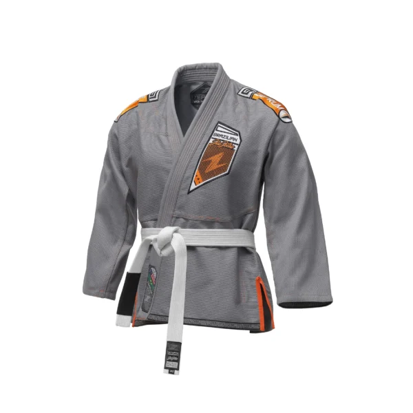 Zeprum Premium Brazilian Jiu Jitsu Gi (Bjj Gi) Grey With Orange