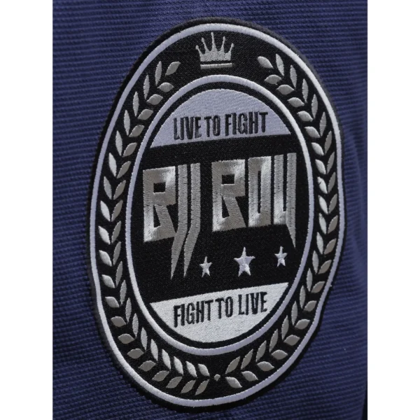 Zeprum Premium Navy With Grey Brazilian Jiu Jitsu Gi (Bjj Gi)