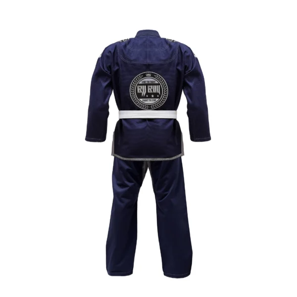 Zeprum Premium Navy With Grey Brazilian Jiu Jitsu Gi (Bjj Gi)