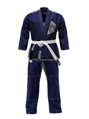 Zeprum Premium Navy With Grey Brazilian Jiu Jitsu Gi (Bjj Gi)