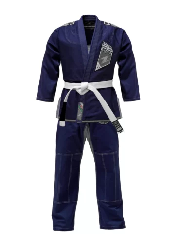 Zeprum Premium Brazilian Jiu Jitsu Gi (Bjj Gi) Navy With Grey