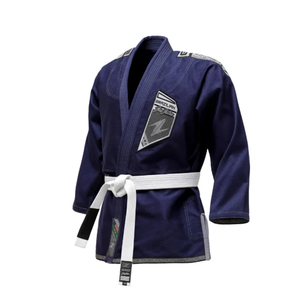 Zeprum Premium Navy With Grey Brazilian Jiu Jitsu Gi (Bjj Gi)