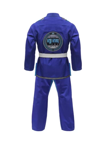 Zeprum Premium Blue With Grey Brazilian Jiu Jitsu Gi (Bjj Gi)