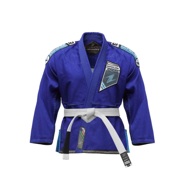 Zeprum Premium Blue With Grey Brazilian Jiu Jitsu Gi (Bjj Gi)
