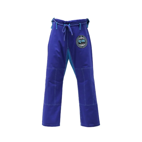 Zeprum Premium Blue With Grey Brazilian Jiu Jitsu Gi (Bjj Gi)