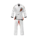Zeprum Premium White With Orange Brazilian Jiu Jitsu Gi (Bjj Gi)